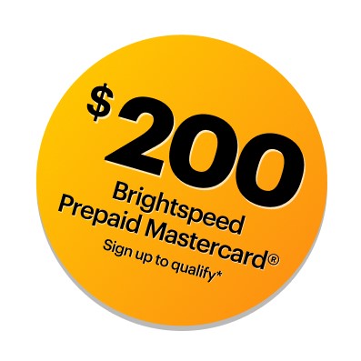 Brightspeed Fiber Internet - Prepaid MC Promo - 4/5 Brightspeed